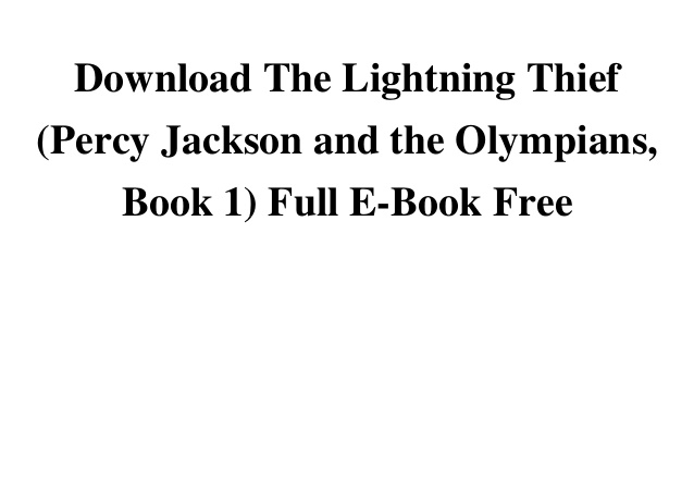 Free download ebook percy jackson lightning full
